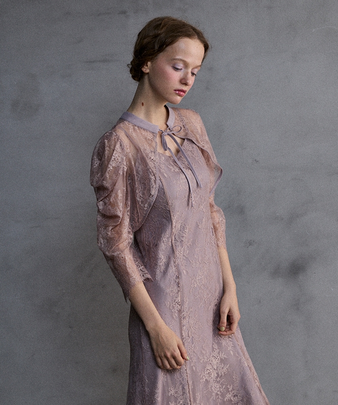 ★新品★ VALERIANE レースボレロワンピース　ブラウン　M VALERIANE レースボレロワンピース | DRESS,DRESS | ROOM903 online