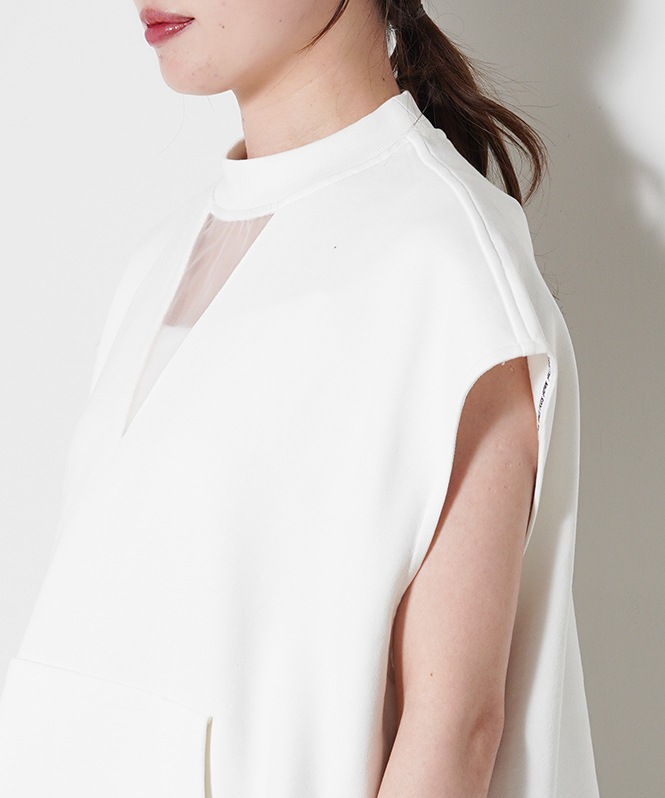 SALTPLUS JAPAN LUXURY JERSEY Lined V-Design TOP