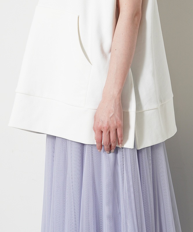 SALTPLUS JAPAN LUXURY JERSEY Lined V-Design TOP