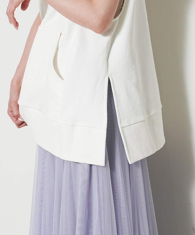 SALTPLUS JAPAN LUXURY JERSEY Lined V-Design TOP