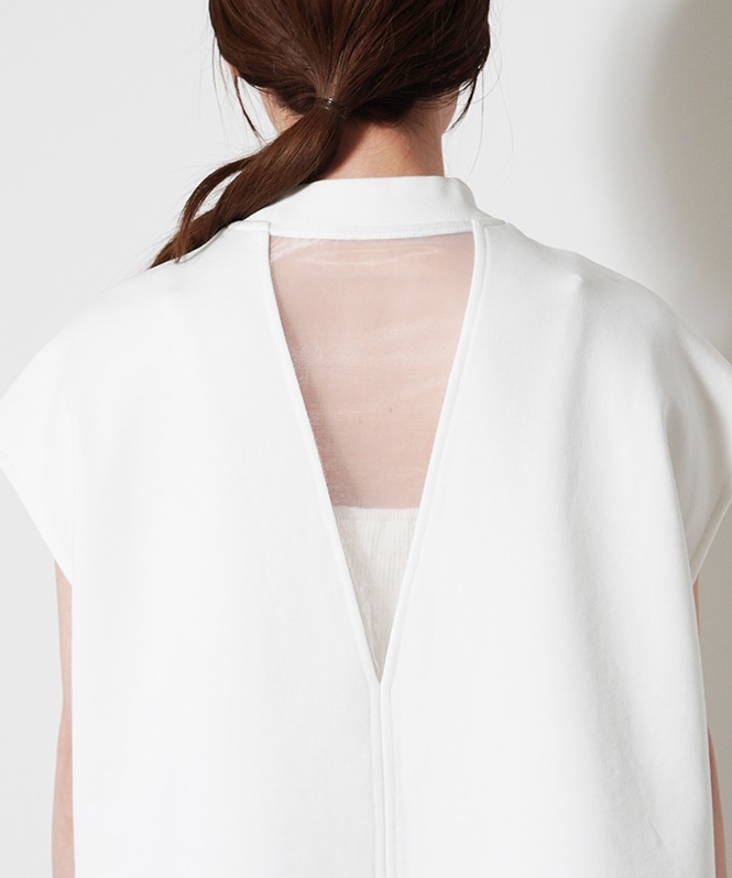 SALTPLUS JAPAN LUXURY JERSEY Lined V-Design TOP