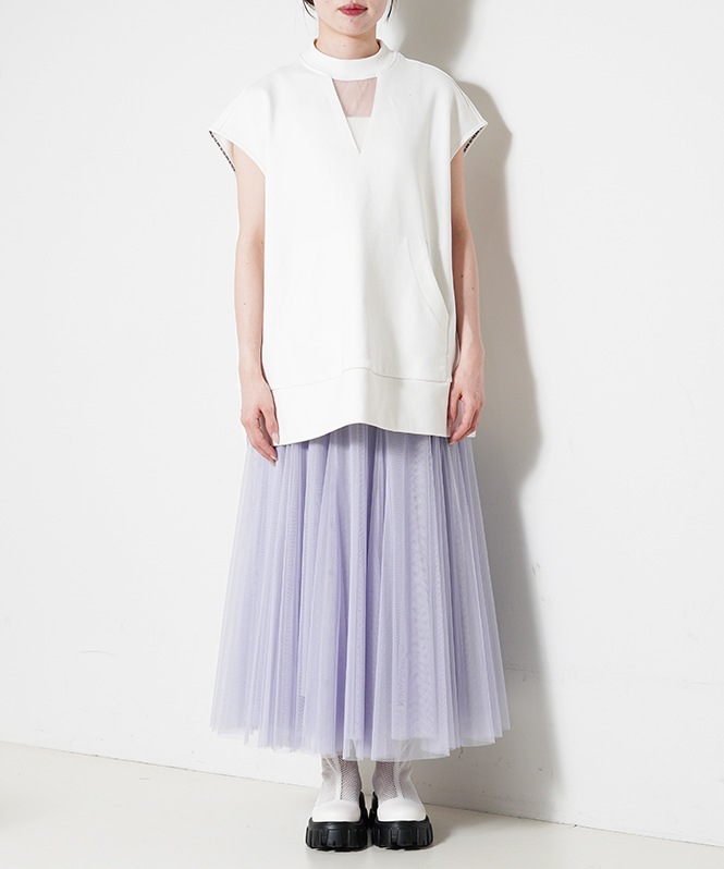 SALTPLUS JAPAN LUXURY JERSEY Lined V-Design TOP