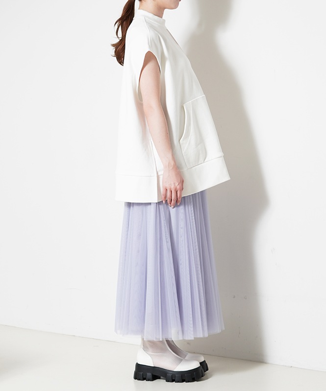 SALTPLUS JAPAN LUXURY JERSEY Lined V-Design TOP