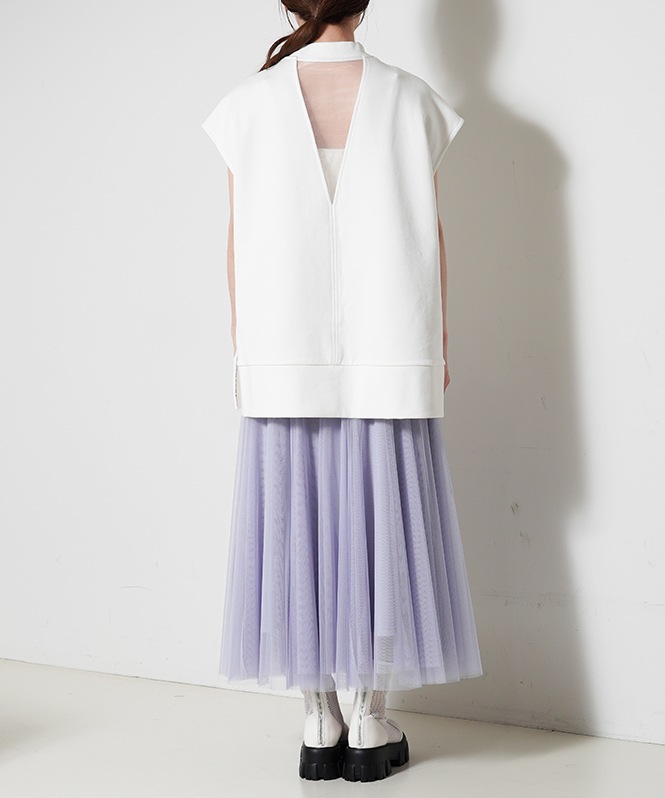 SALTPLUS JAPAN LUXURY JERSEY Lined V-Design TOP