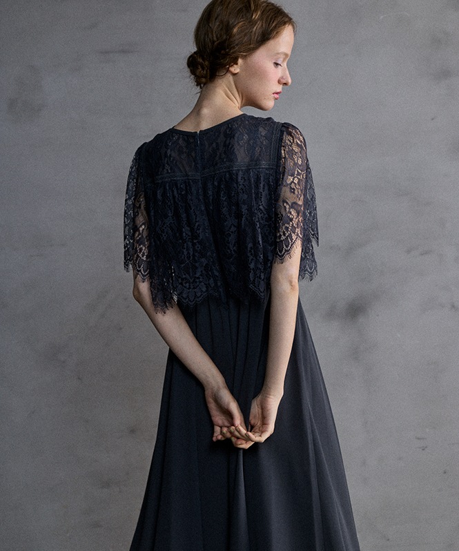 フレアスリーブフィッシュテールワンピース