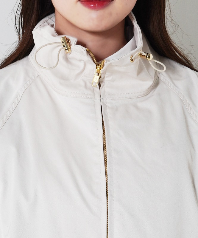 ハイネックWジップアウター