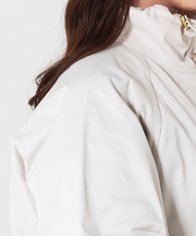 ハイネックWジップアウター