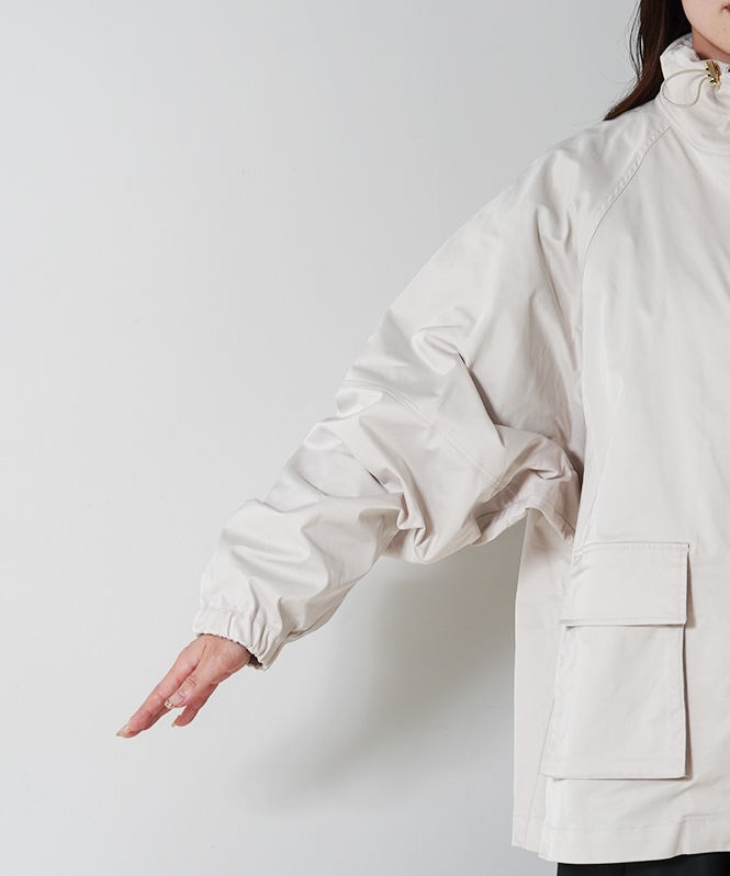 ハイネックWジップアウター