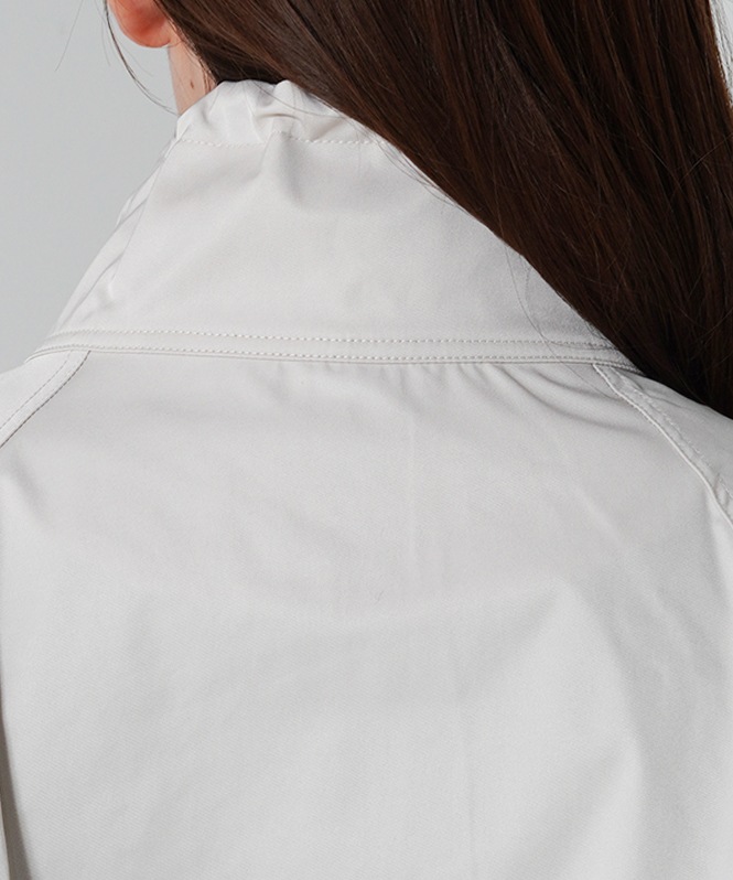 ハイネックWジップアウター