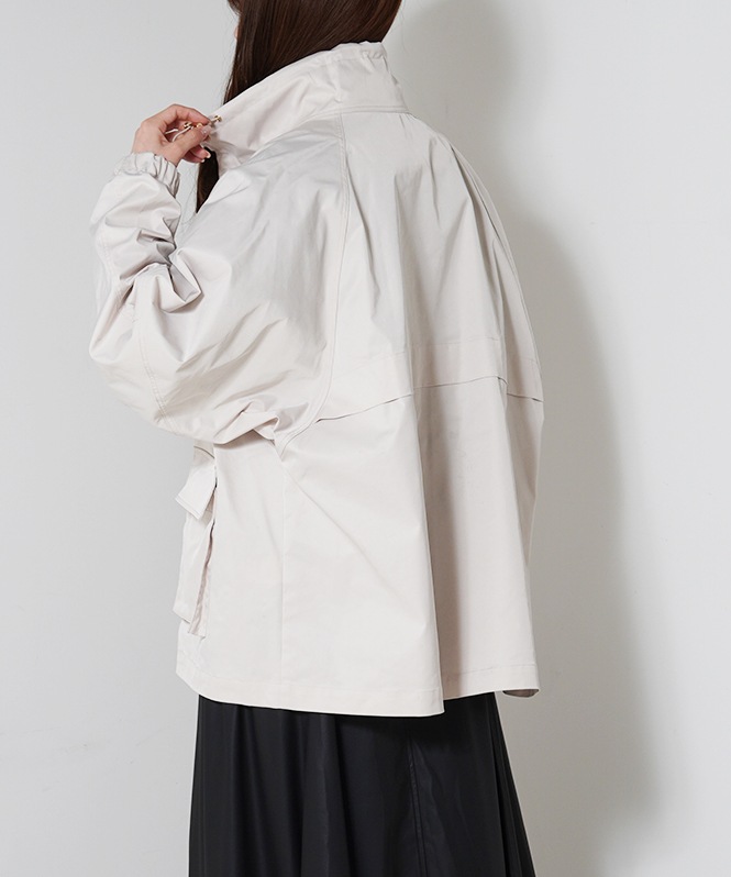 ハイネックWジップアウター