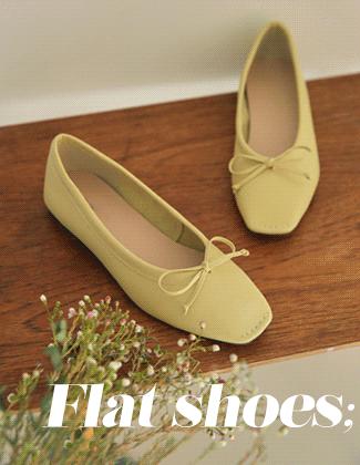 ウォーキングコインフラットシューズ