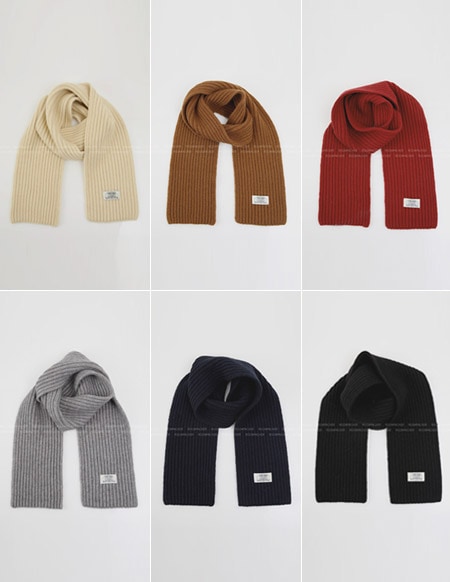 ルシードハチ編みニットマフラー