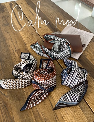 モントリー配色スカーフ