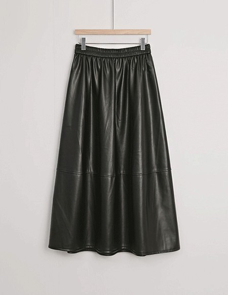 リンバーフェイクレザースカート