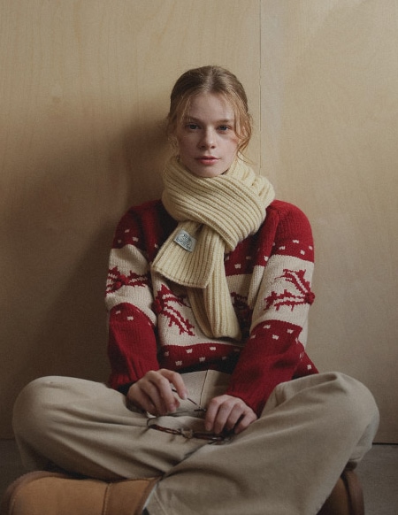 メイユノルディックナグランニット