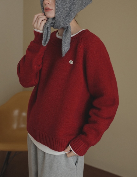 ティドヘラシコインベーシックニットトップス