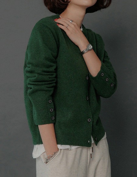 GG＃127752;[RR]ポールメリノウールトークカーディガン