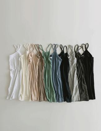 インナーベーシックレーヨンスパン袖なしトップス