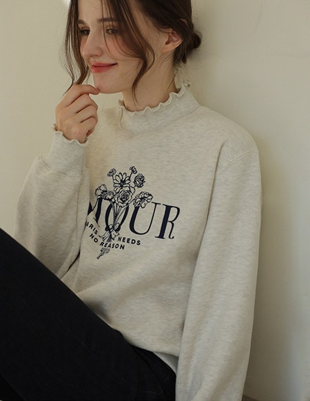 [RR]アムールスカラップスウェット