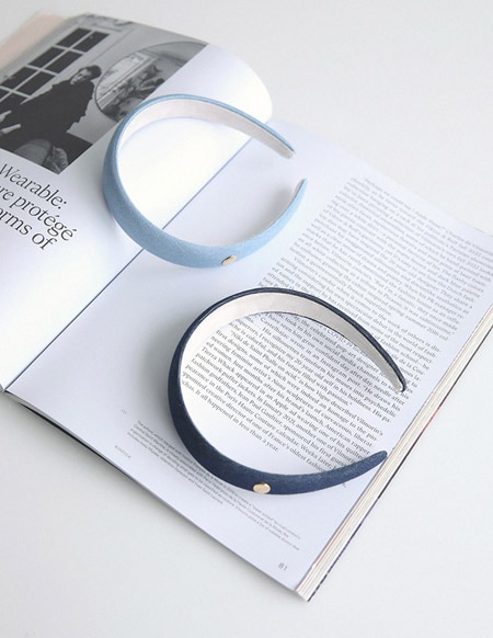 ゴールドコインデニムヘアバンド