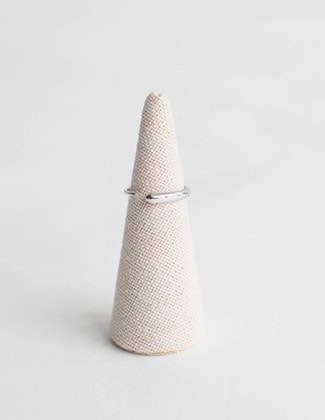 ツリードロップレイヤードオープンリング