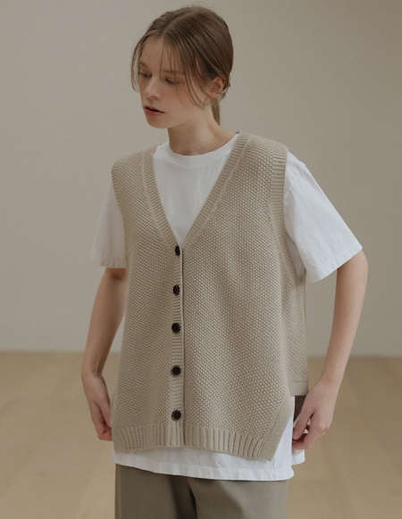 ウェイルルーズフィットカネコニットベスト