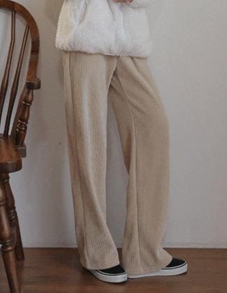  [RR]ロビンベルベットリブリブバンディングパンツ