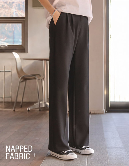 [RR]ジャッキーピンタックワイドスラックス(起毛Ver.)