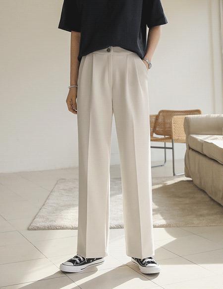 🌈[RR]ジャッキーピンタックセミワイドスラックス