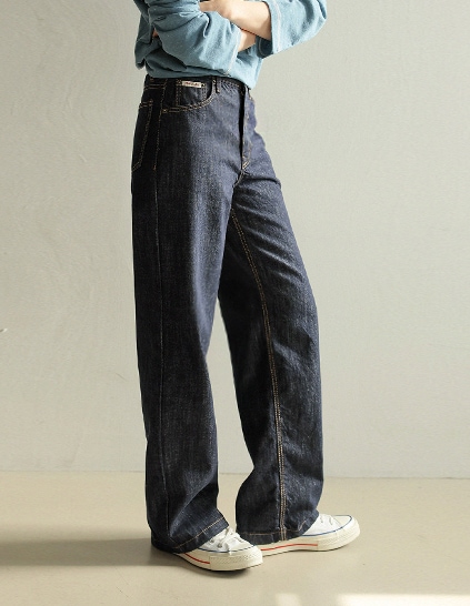 [RR]550ラベリングセミワイドパンツ