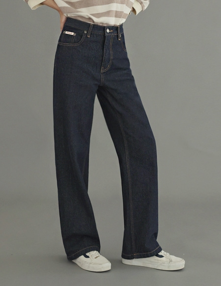 [RR]550ラベリングセミワイドパンツ