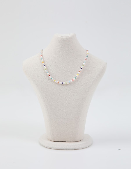 ボウカラーパールネックレス
