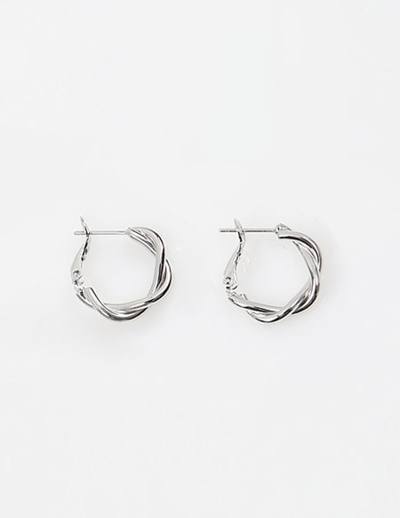 ルイシルバー＆ゴールドツイストピアス