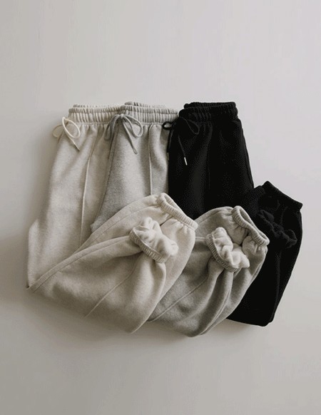 RR]グラムウォッシュド羊毛ジョガーパンツ