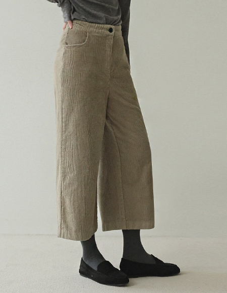 [RR]モカコーデュロイ羊毛キュロットパンツ