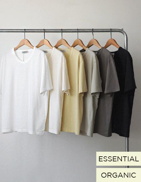 [RR]ラオンオーガニックUネックTシャツ