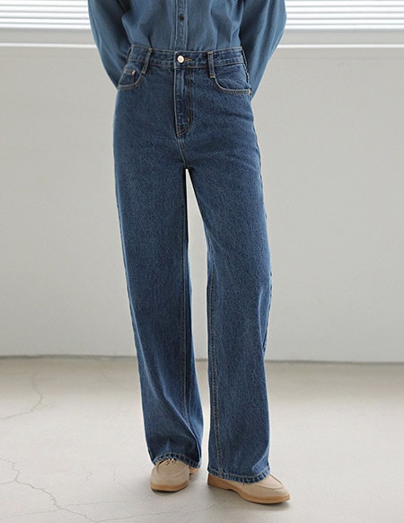 [RR]544ブルーセミワイドパンツ