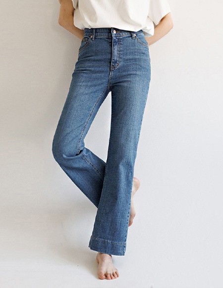 🌈[RR]572 セミブーツカットスパンデックスパンツ