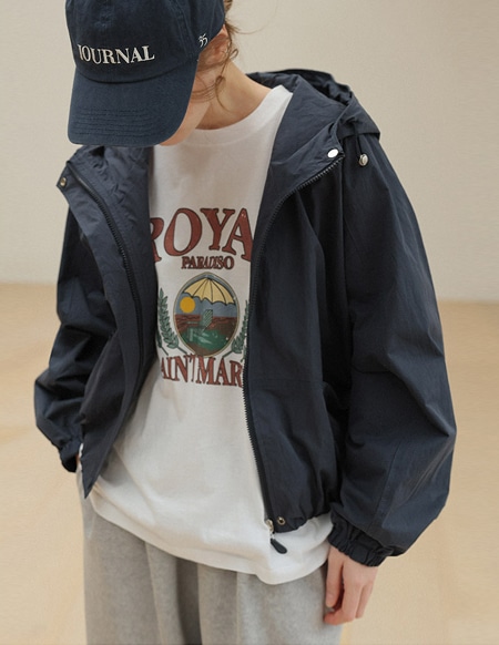 🌈[RR]アノ裾バンディングフード付きジャンパー
