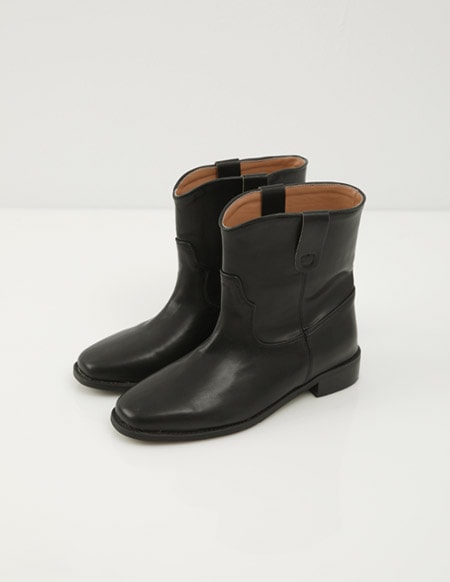 ミケルブラックショートウエスタンブーツ