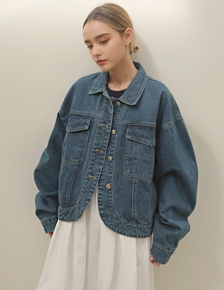 🌈[RR]ムンツヘムラウンドデニムジャケット