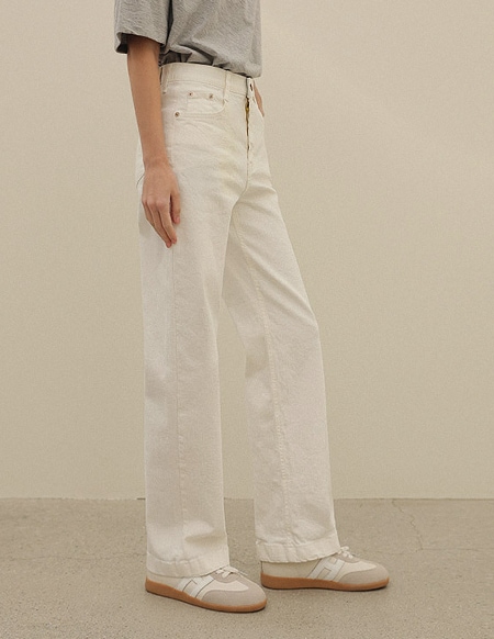 [RR]586 セミワイドスパンデックスパンツ