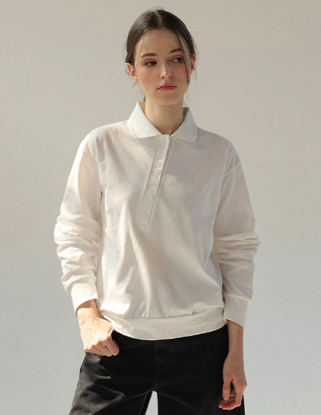 [RR]カーミン斜めストライプ ショートスリーブ カラティシャツ