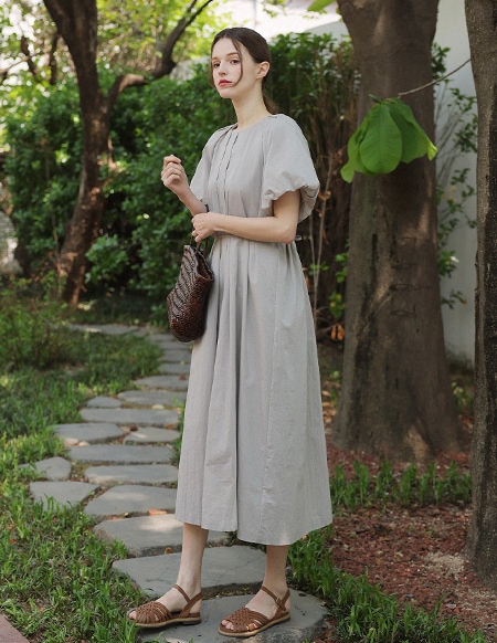 🌈[RR]セイリンピンタック シャーリングワンピース