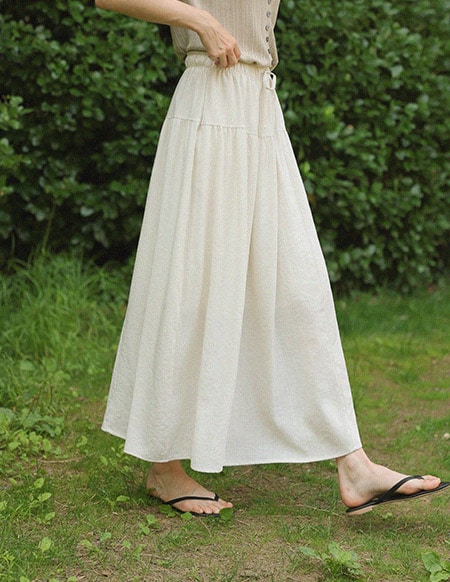 [RR]クーパーリネン マキシスカート