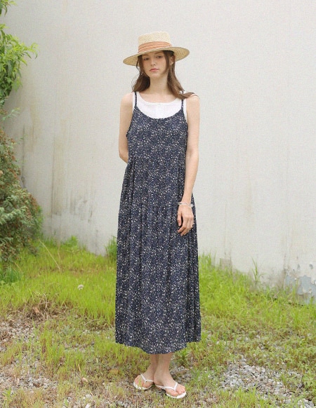 フラワープリントワンピース