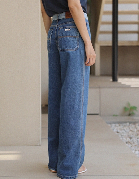 [RR]577配色レトロワイドパンツ