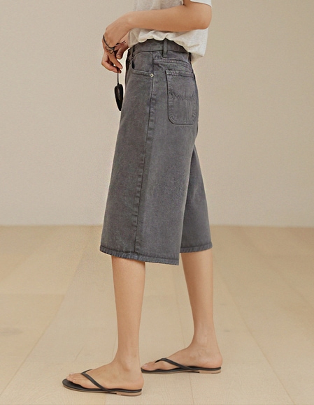 [RR]623ピグメントダイイングショーツ_チャコール