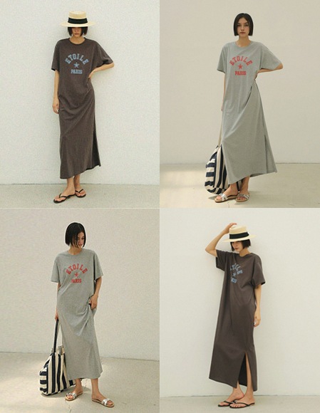 バグシルクコットンツイルワンピース