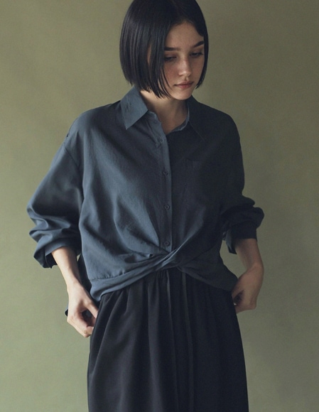 [RR]ツイストシャツブラウス